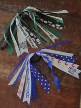 Load image into Gallery viewer, Volleyball Hair Tie Streamer/Spirit Ribbons with Name and Number
