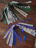 Volleyball Hair Tie Streamer/Pony-O's/Spirit Ribbons with Name and Number