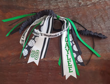 Load image into Gallery viewer, Volleyball Hair Tie Streamer/Spirit Ribbons with Name and Number
