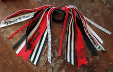 Load image into Gallery viewer, Volleyball Hair Tie Streamer/Spirit Ribbons with Name and Number
