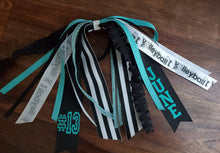 Load image into Gallery viewer, Volleyball Hair Tie Streamer/Spirit Ribbons with Name and Number
