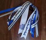Volleyball Hair Tie Streamer/Pony-O's/Spirit Ribbons with Name and Number