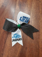 MINI Bow Key-chain with Half Glitter and 2 Names