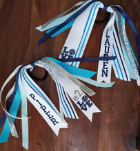 Load image into Gallery viewer, Volleyball Hair Tie Streamer/Spirit Ribbons with Name and Number
