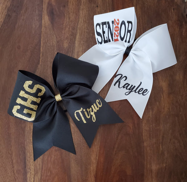 Cheer Bow/Softball Bow/Dance Bow with 2 Names.