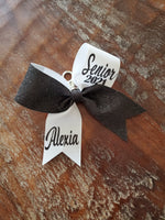 MINI Bow Key-chain with Half Glitter and 2 Names