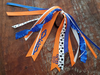 Soccer Spirit Ribbons/Hair Streamers/Pony-O's with Name and Number