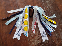 Softball Spirit Ribbons/Hair Streamers/Pony-O's with Name and Number