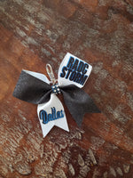 MINI Bow Key-chain with Half Glitter and 2 Names