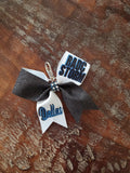 MINI Bow Key-chain with Half Glitter and 2 Names