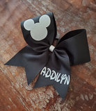 Mickey Cheer Bow with Name