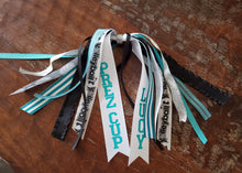 Load image into Gallery viewer, Volleyball Hair Tie Streamer/Spirit Ribbons with Name and Number
