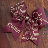 Wizard Cheer Bow with Name