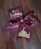 Wizard Best Birthday Ever Birthday Cheer Bow