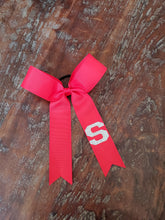 Load image into Gallery viewer, Long Tailed Bow with Name on Tail
