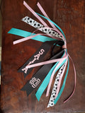 Soccer Spirit Ribbons/Hair Streamers/Pony-O's with Name and Number