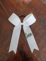 Long Tailed Hair Ribbon with Logo/Name on Tail