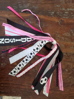 Soccer Spirit Ribbons/Hair Streamers/Pony-O's with Name and Number