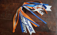 Soccer Spirit Ribbons/Hair Streamers/Pony-O's with Name and Number