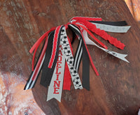 Soccer Spirit Ribbons/Hair Streamers/Pony-O's with Name and Number