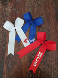Long Tailed Hair Ribbon with Logo/Name on Tail