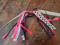 Soccer Spirit Ribbons/Hair Streamers/Pony-O's with Name and Number