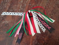 Soccer Spirit Ribbons/Hair Streamers/Pony-O's with Name and Number