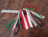 Soccer Spirit Ribbons/Hair Streamers/Pony-O's with Name and Number