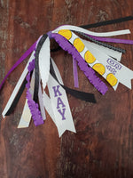 Softball Spirit Ribbons/Hair Streamers/Pony-O's with Name and Number
