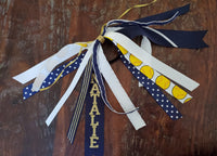 Softball Spirit Ribbons/Hair Streamers/Pony-O's with Name and Number