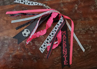 Soccer Spirit Ribbons/Hair Streamers/Pony-O's with Name and Number