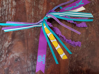 Softball Spirit Ribbons/Hair Streamers/Pony-O's with Name and Number