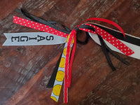 Softball Spirit Ribbons/Hair Streamers/Pony-O's with Name and Number