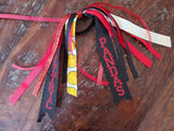 Softball Spirit Ribbons/Hair Streamers/Pony-O's with Name and Number