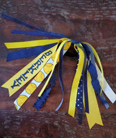Softball Spirit Ribbons/Hair Streamers/Pony-O's with Name and Number