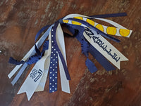 Softball Spirit Ribbons/Hair Streamers/Pony-O's with Name and Number