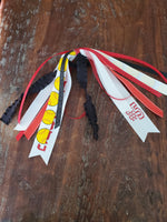 Softball Spirit Ribbons/Hair Streamers/Pony-O's with Name and Number