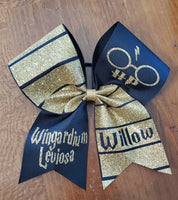 Wizard Cheer Bow with Name