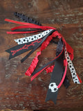 Soccer Spirit Ribbons/Hair Streamers/Pony-O's with Name and Number