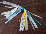 Softball Spirit Ribbons/Hair Streamers/Pony-O's with Name and Number