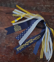 Softball Spirit Ribbons/Hair Streamers/Pony-O's with Name and Number