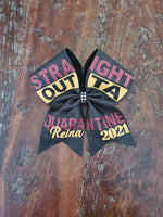 FULL Glitter Cheer Bow/Dance Bow/ Competition Bow with 3 Names.
