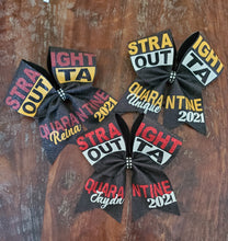 Load image into Gallery viewer, FULL Glitter Cheer/Dance/ Competition Bow with 3 Names.
