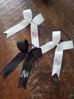 Long Tailed Hair Ribbon with Logo/Name on Tail