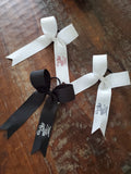 Long Tailed Hair Ribbon with Logo/Name on Tail