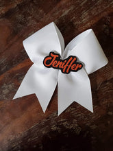 Load image into Gallery viewer, Custom Solid Ribbon Bow with 3D name
