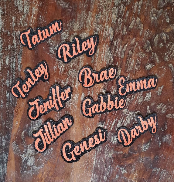3D name ONLY for Cheer Bow