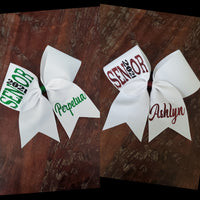 Senior Cheer Bow/Softball bow/Dance Bow with Name