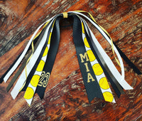 Softball Spirit Ribbons/Hair Streamers/Pony-O's with Name and Number