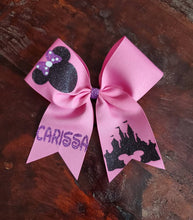 Load image into Gallery viewer, Mouse Cheer Bow with 1 Name
